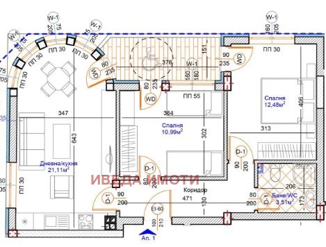 In vendita  2 camere da letto Varna , Tsentralna poshta , 92 mq | 97366882 - Immagine [2]