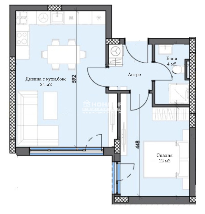 Na sprzedaż  1 sypialnia Plowdiw , Trakija , 62 mkw | 30416540 - obraz [5]