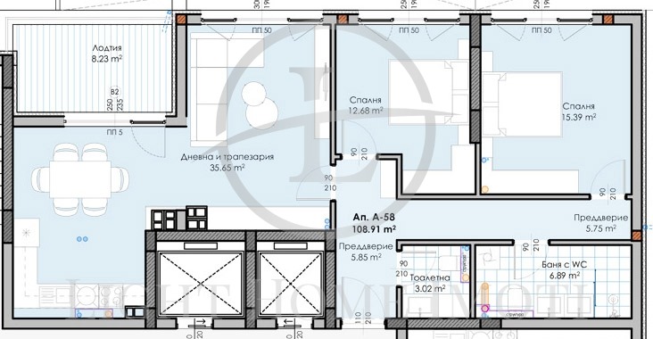 Te koop  2 slaapkamers Plovdiv , Gagarin , 126 m² | 23702320 - afbeelding [5]