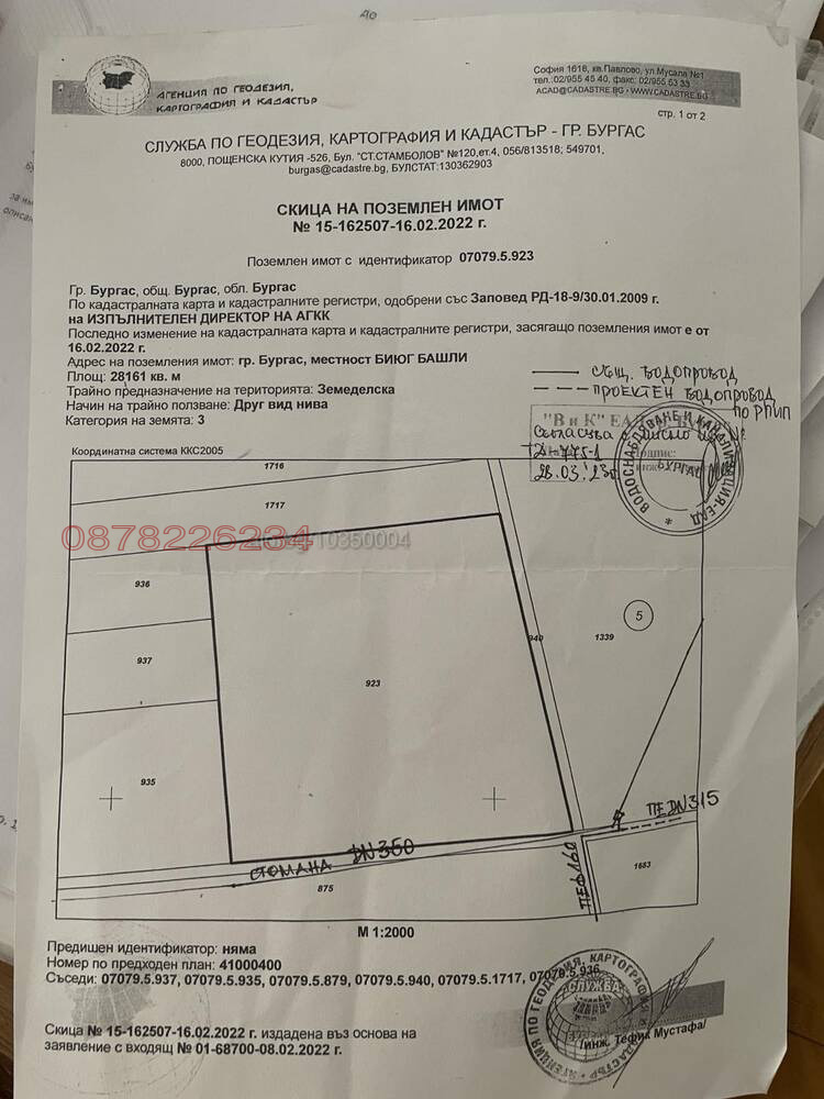 Продава ЗЕМЕДЕЛСКА ЗЕМЯ, гр. Бургас, област Бургас, снимка 2 - Земеделска земя - 54435622