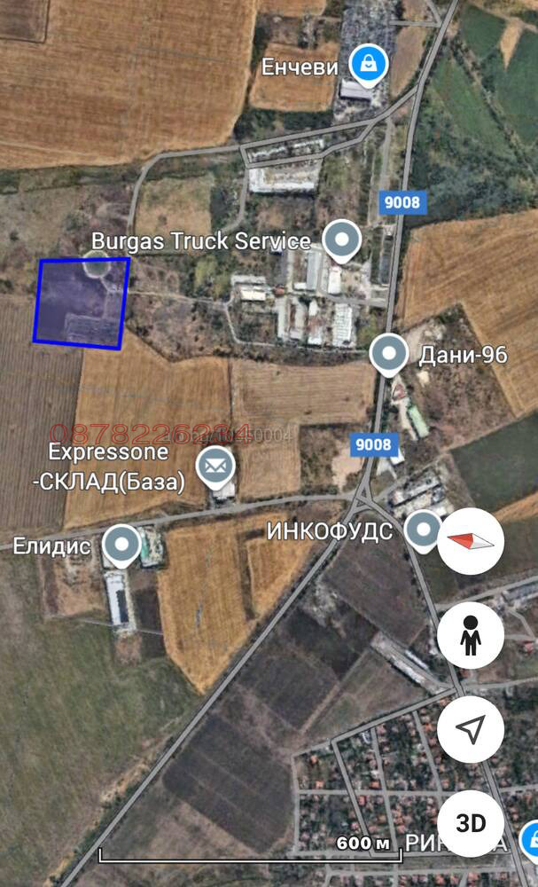 Продава ЗЕМЕДЕЛСКА ЗЕМЯ, гр. Бургас, област Бургас, снимка 3 - Земеделска земя - 54435622