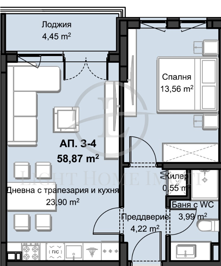 À venda  1 quarto Plovdiv , Hristo Smirnenski , 75 m² | 42633550 - imagem [4]