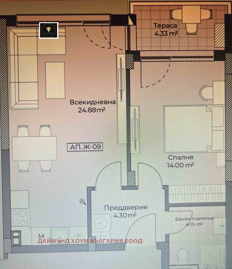 Продается  1 спальня Пловдив , Остромила , 70 кв.м | 33854425 - изображение [9]