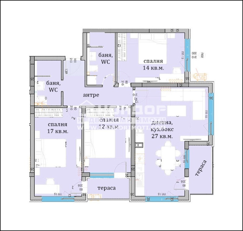 Eladó  3+ hálószoba Plovdiv , Vastanicseski , 136 négyzetméter | 88340650 - kép [2]