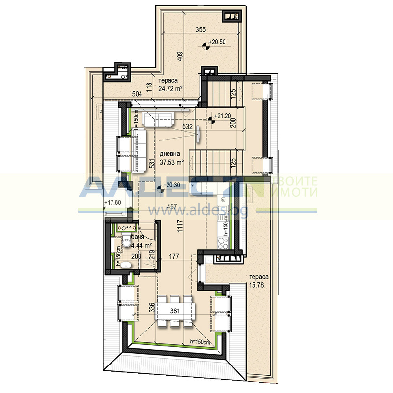 Продава МЕЗОНЕТ, гр. София, Редута, снимка 2 - Апартаменти - 53535856
