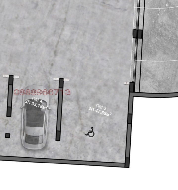 Продава ГАРАЖ, ПАРКОМЯСТО, гр. София, Карпузица, снимка 2 - Гаражи и паркоместа - 52779600