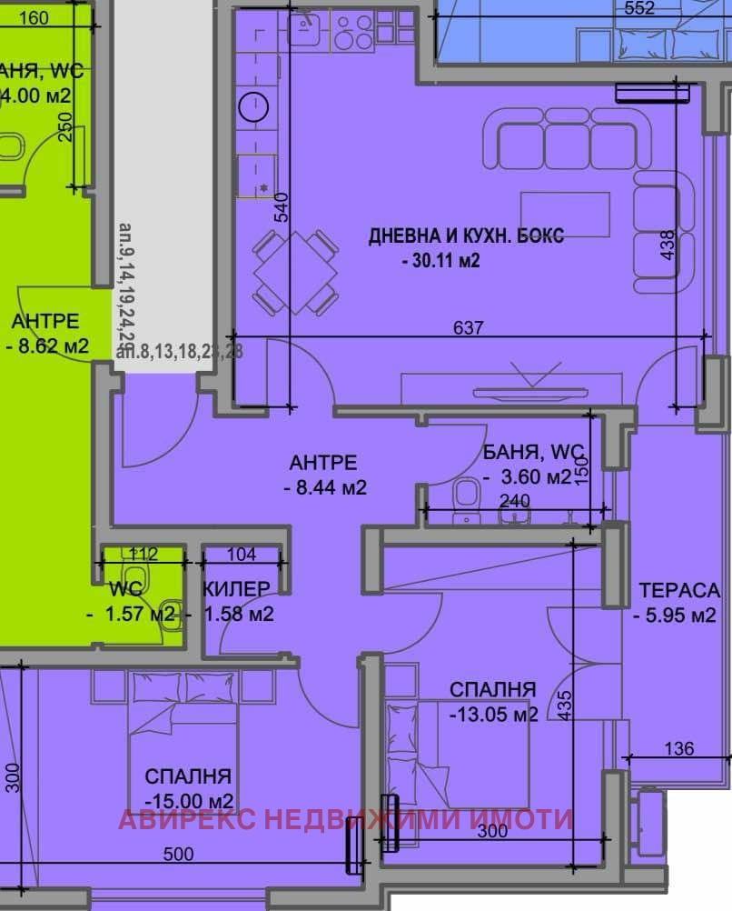 Продава 3-СТАЕН, гр. Пловдив, Южен, снимка 2 - Апартаменти - 53313501