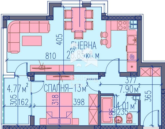 Продава 2-СТАЕН, гр. Пловдив, Тракия, снимка 5 - Апартаменти - 54592944