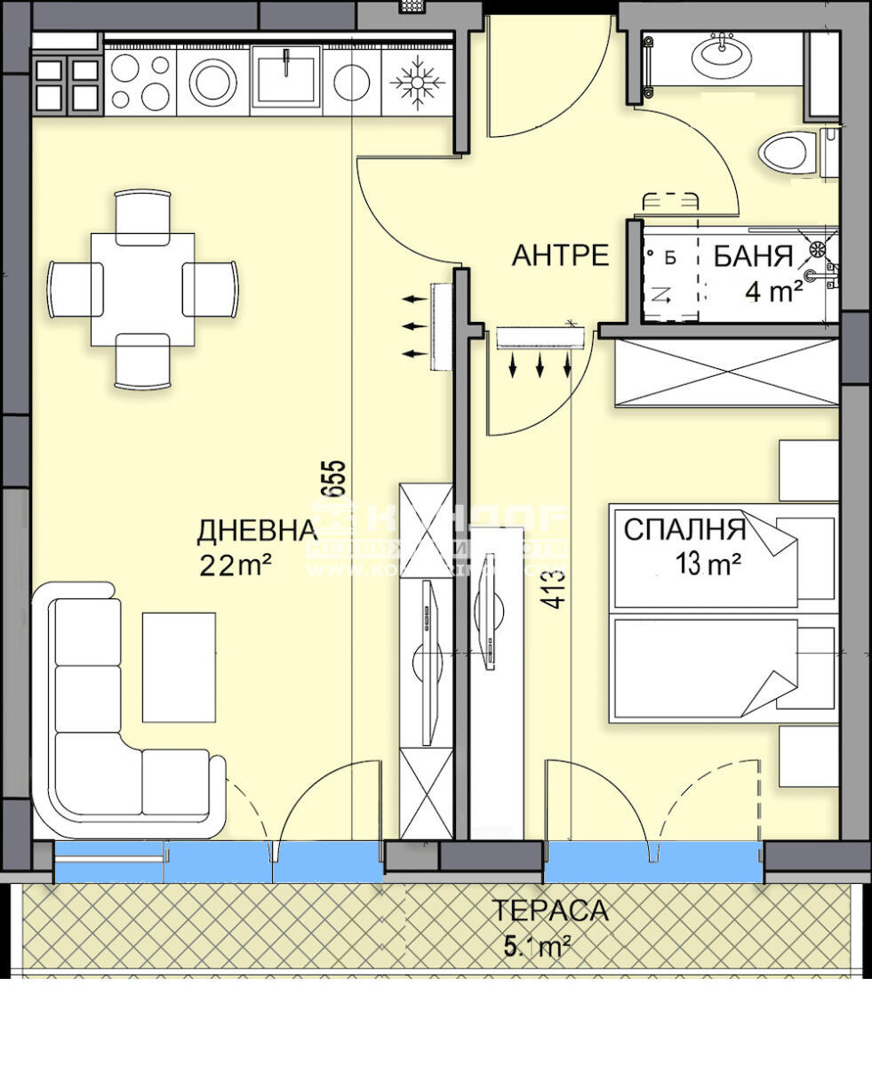 Продава 2-СТАЕН, гр. Пловдив, Кършияка, снимка 3 - Апартаменти - 54943019