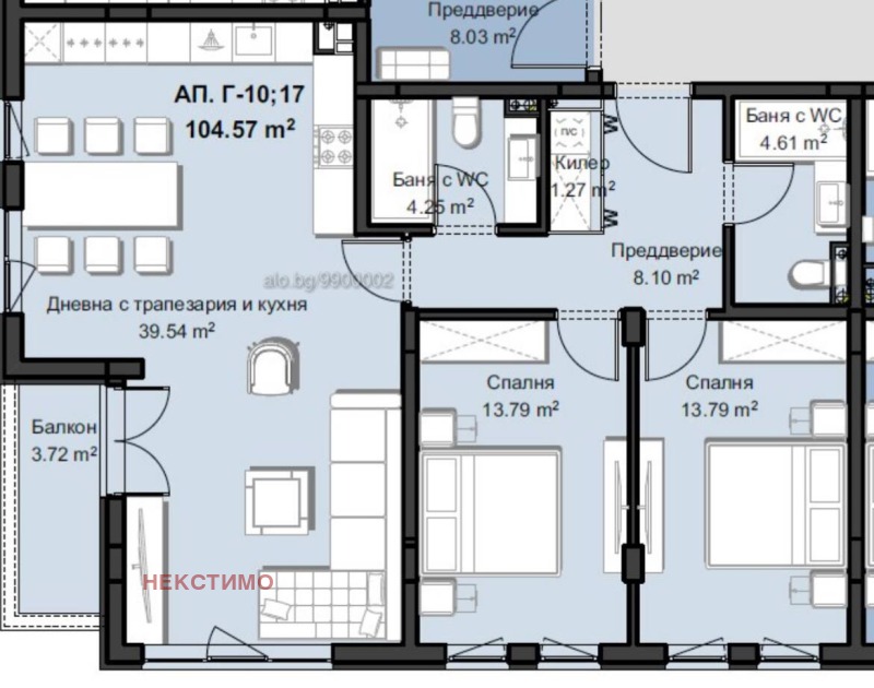 Zu verkaufen  2 Schlafzimmer Plowdiw , Hristo Smirnenski , 130 qm | 20348432