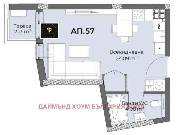 Продава 1-СТАЕН, гр. Пловдив, Христо Смирненски, снимка 3 - Aпартаменти - 47629775