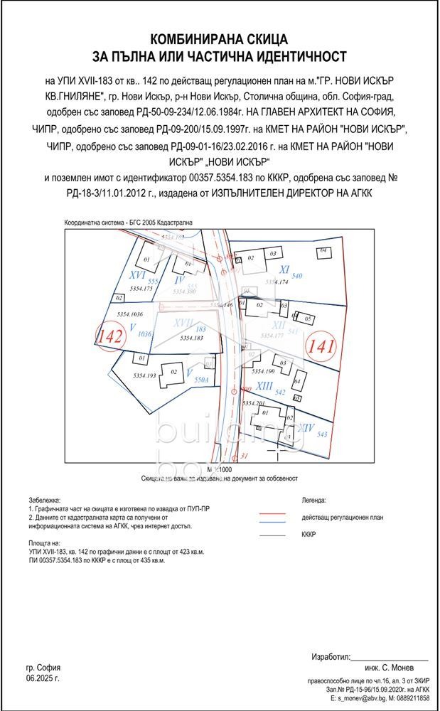 Продава ПАРЦЕЛ, гр. София, гр. Нови Искър, снимка 6 - Парцели - 54027280
