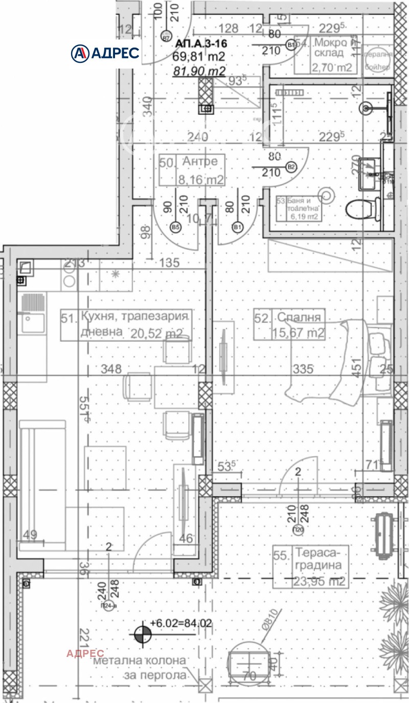 Продава  2-стаен град Варна , к.к. Слънчев ден , 106 кв.м | 76576578 - изображение [2]