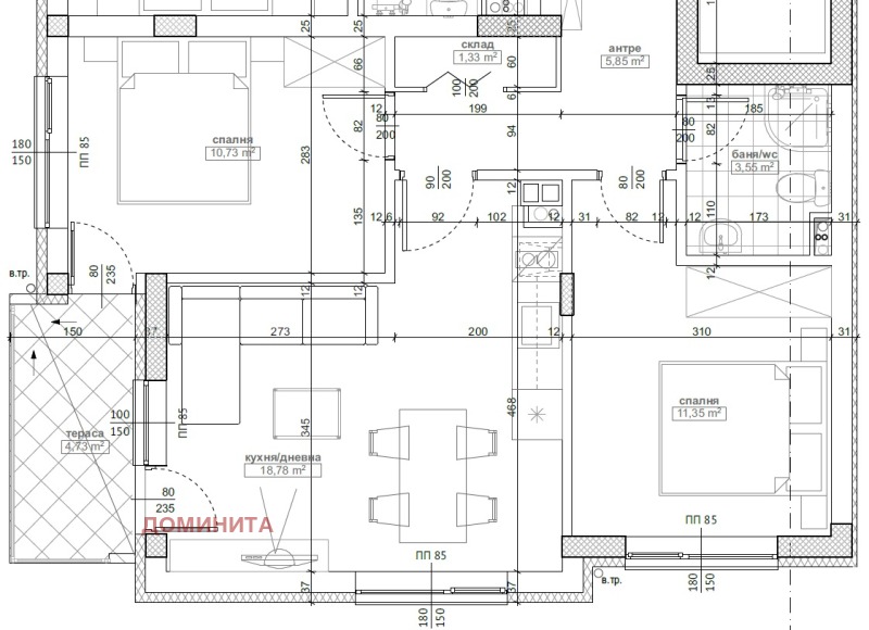 Продава 3-СТАЕН, гр. Приморско, област Бургас, снимка 1 - Aпартаменти - 48100781