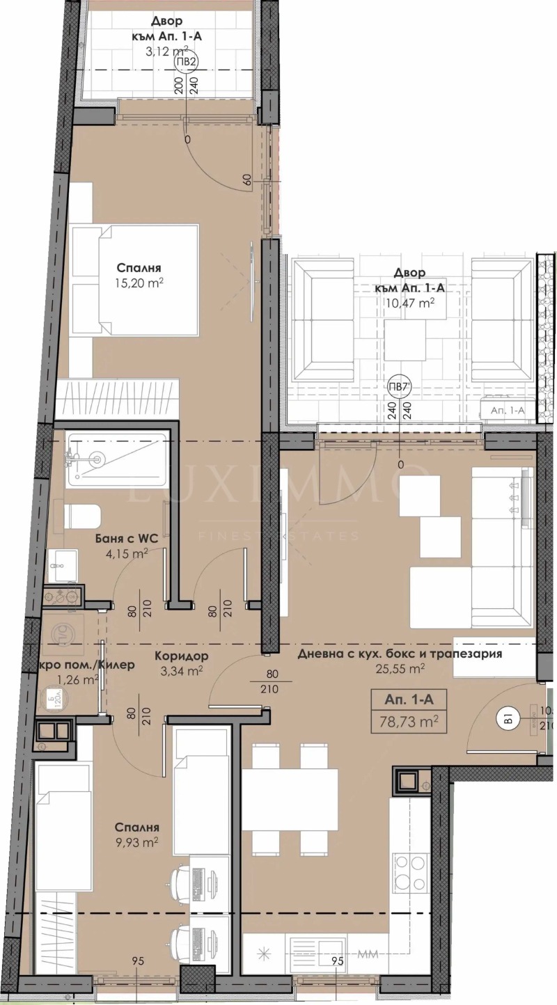 In vendita  2 camere da letto Sofia , Vrabnitsa 2 , 95 mq | 64986555 - Immagine [2]