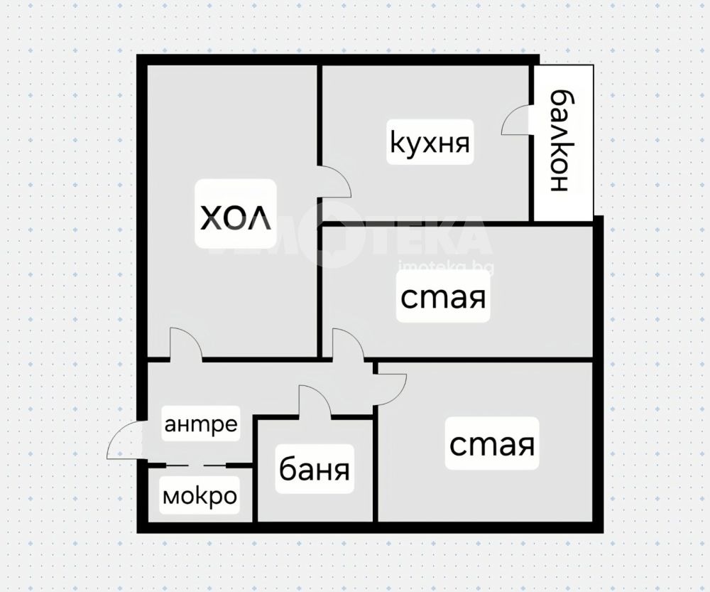 Продава 3-СТАЕН, гр. София, Толстой, снимка 3 - Апартаменти - 53778128