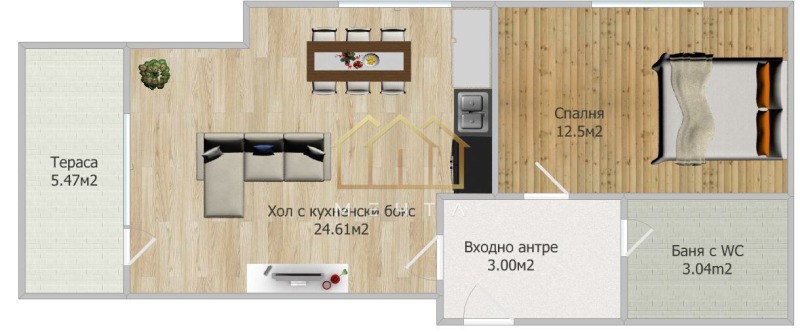 À venda  1 quarto Plovdiv , Hristo Smirnenski , 80 m² | 54971192