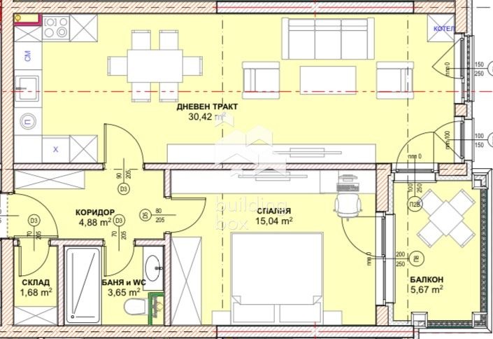 Продава 2-СТАЕН, гр. София, Малинова долина, снимка 3 - Aпартаменти - 47444193