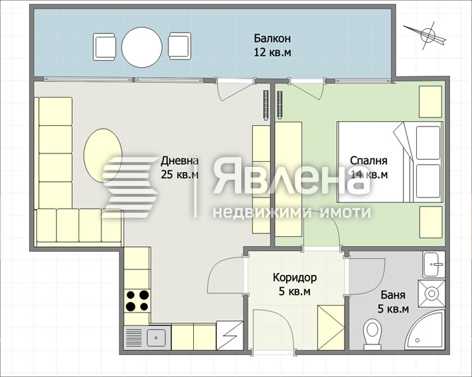 Zu verkaufen  1 Schlafzimmer Warna , Briz , 76 qm | 21119901 - Bild [4]