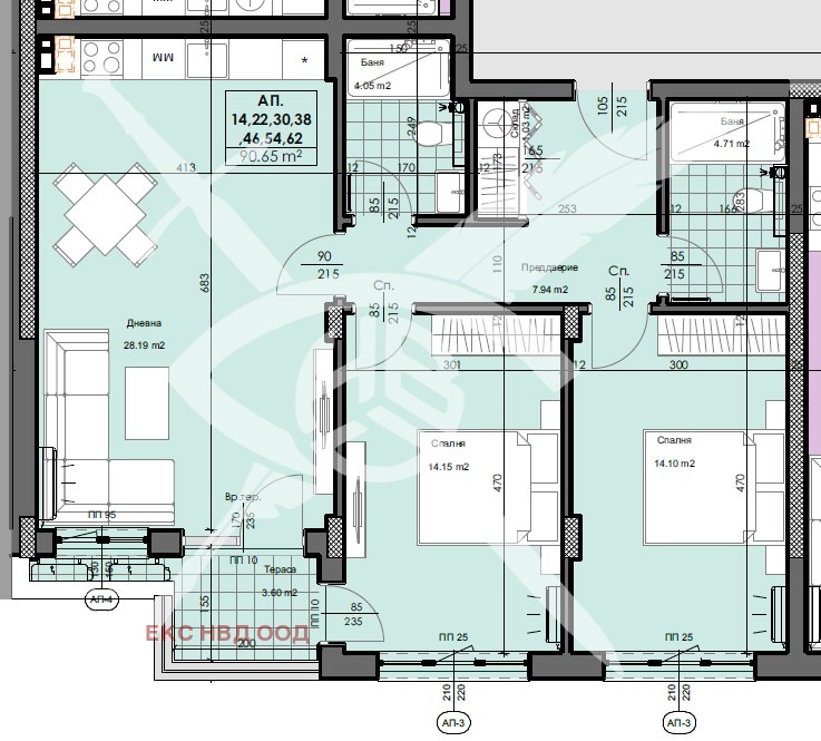 Продава  3-стаен, град Пловдив, Кършияка •  117 418 EUR • ID 99862079 — holmes.bg - [1] 