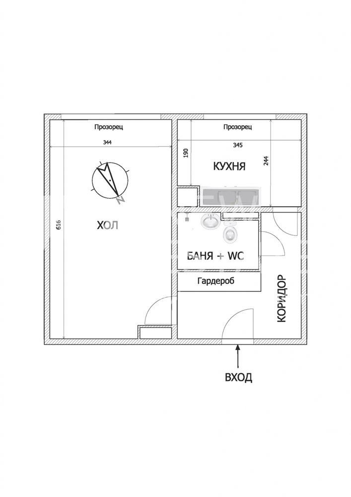 Na prodej  1 ložnice Sofia , Nadežda 3 , 50 m2 | 39034565