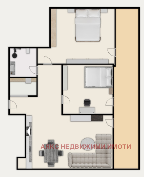 For Sale  2 bedroom Sofia , Manastirski livadi , 92 sq.m | 86675729