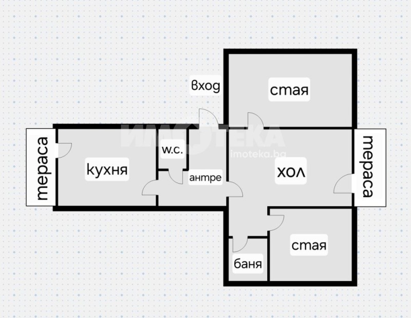 Eladó  2 hálószobás Sofia , Strelbishte , 76 négyzetméter | 32389852
