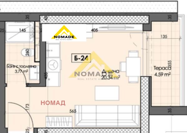 Til salgs  Studio Plovdiv , Gagarin , 44 kvm | 97686214 - bilde [5]