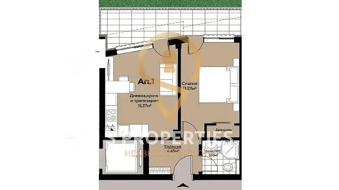 Продава 2-СТАЕН, гр. Варна, Победа, снимка 3 - Апартаменти - 52562705