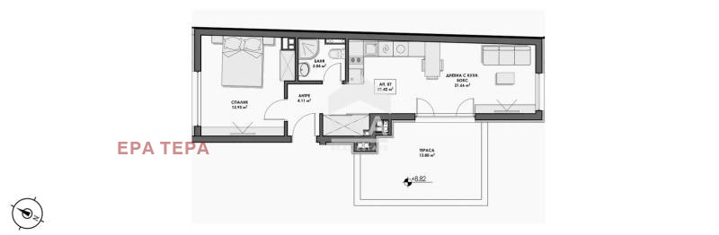 Продава 2-СТАЕН, гр. София, м-т Гърдова глава, снимка 5 - Апартаменти - 55007723