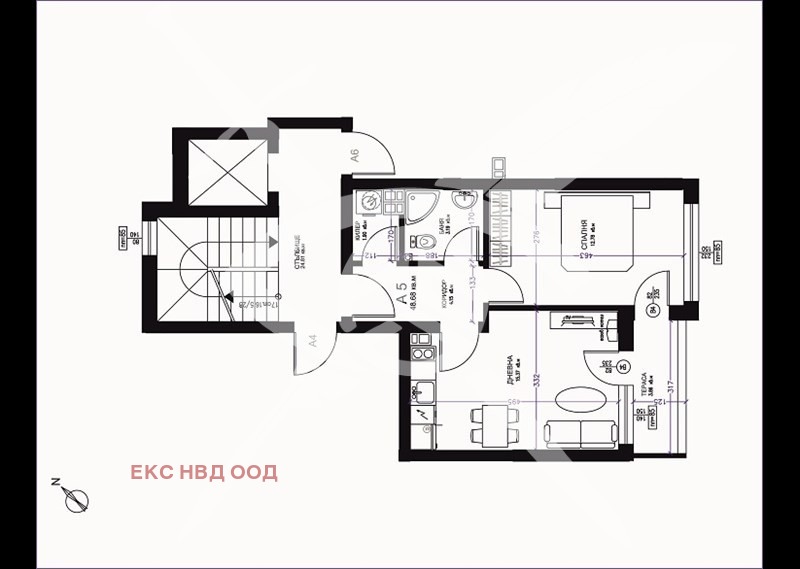 Продава  2-стаен град Пловдив , Център , 57 кв.м | 86178699