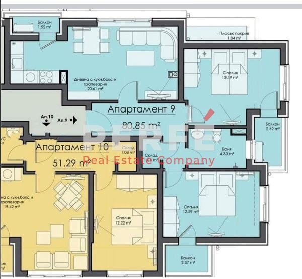 Продава 3-СТАЕН, град Бургас, Славейков • 179000 € / 350093.57 лв. • 71289814 1