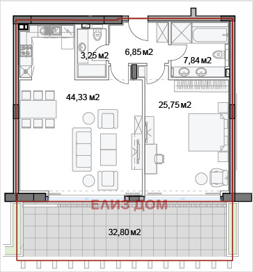 Продава 2-СТАЕН, гр. Варна, к.к. Св.Св. Константин и Елена, снимка 14 - Апартаменти - 41608388