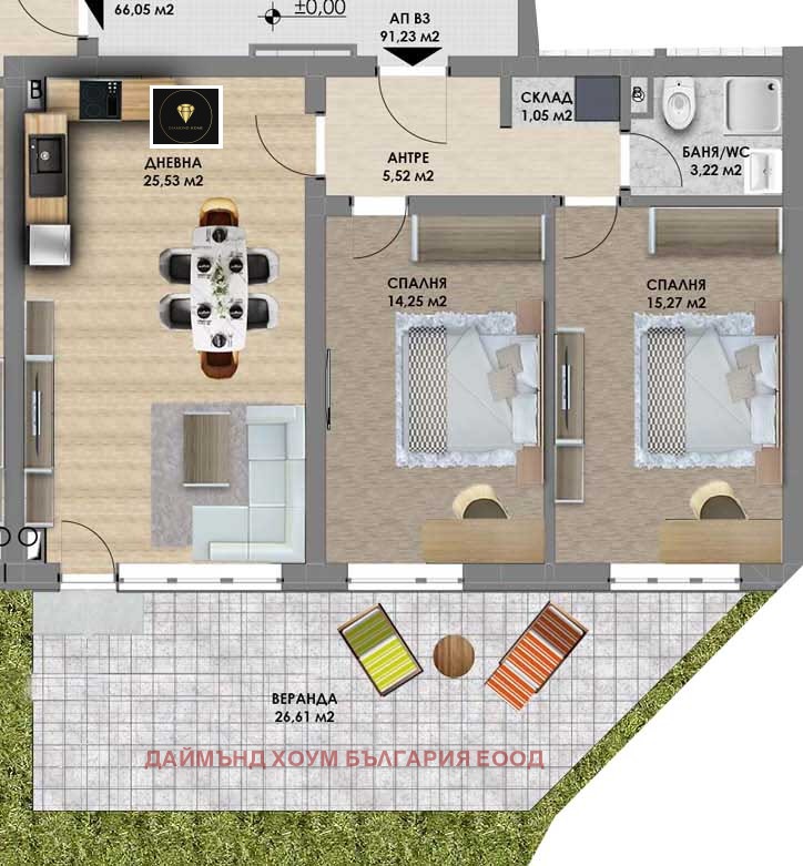 Продава 3-СТАЕН, гр. Пловдив, Христо Смирненски, снимка 2 - Aпартаменти - 47359849