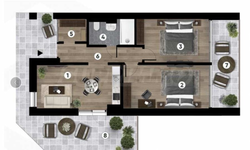 Продава ЕТАЖ ОТ КЪЩА, гр. Варна, м-т Ален мак, снимка 4 - Етаж от къща - 52374304