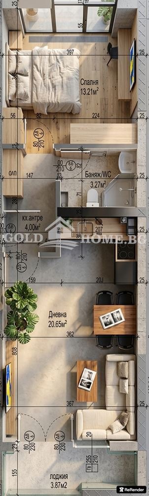 Продава 2-СТАЕН, гр. Пловдив, Южен, снимка 3 - Апартаменти - 55351988