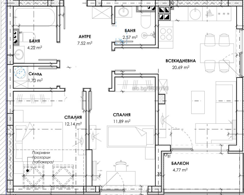 Продава 3-СТАЕН, гр. Пловдив, Христо Смирненски, снимка 2 - Aпартаменти - 47615935