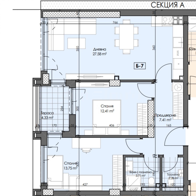 Na sprzedaż  2 sypialnie Plowdiw , Gagarin , 98 mkw | 47020015 - obraz [5]