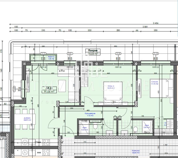 Продава 3-СТАЕН, гр. Пловдив, Коматевско шосе, снимка 3 - Апартаменти - 55482961