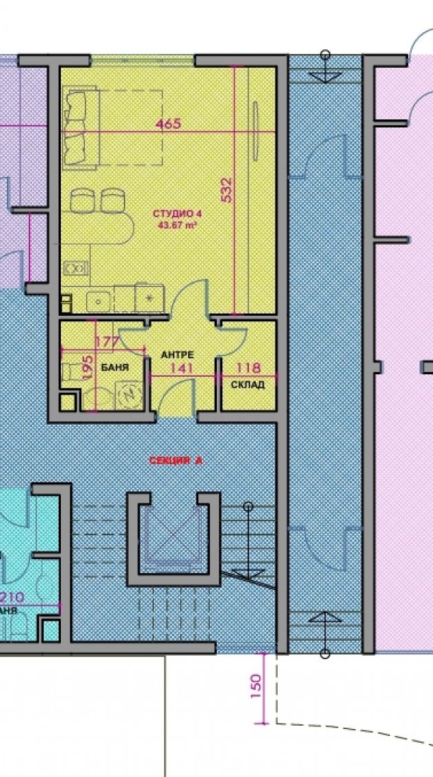 Til salg  Studie region Burgas , Pomorie , 44 kvm | 69067024 - billede [13]