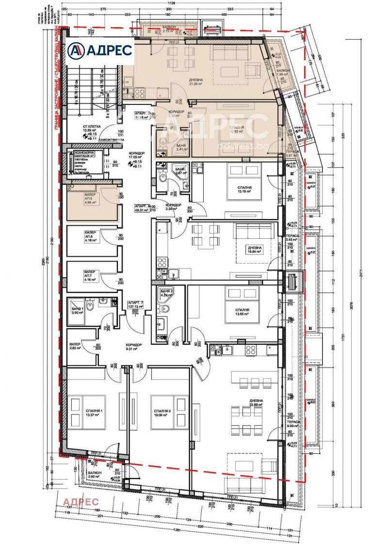 Продаја  1 спаваћа соба Варна , Левски 1 , 70 м2 | 70894361 - слика [4]