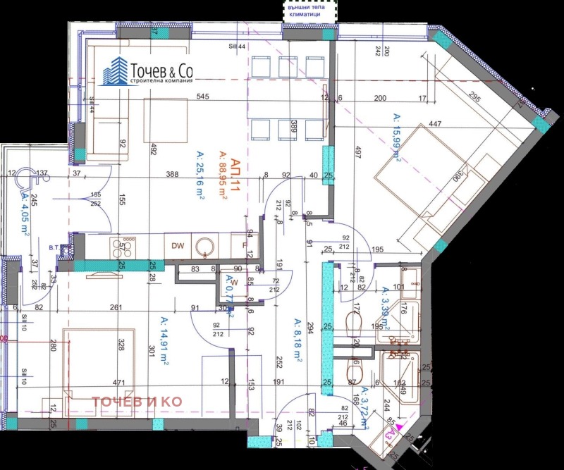 Na prodej  2 ložnice Burgas , Bratja Miladinovi , 104 m2 | 56628401 - obraz [4]