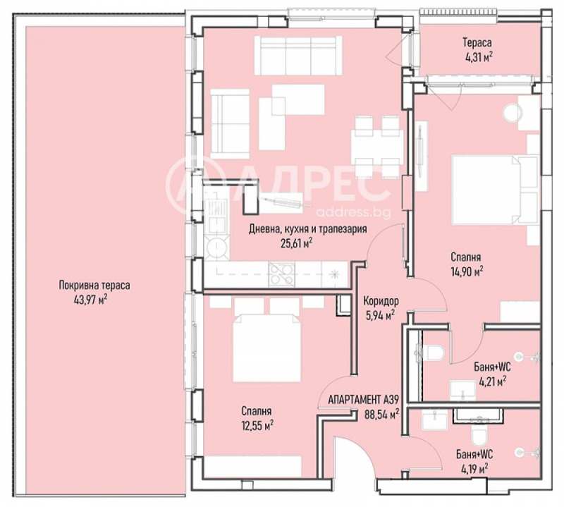 Продава  3-стаен град София , Младост 4 , 110 кв.м | 39502887 - изображение [4]