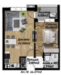 Продава  2-стаен град Пловдив , Беломорски , 66 кв.м | 94491932 - изображение [2]
