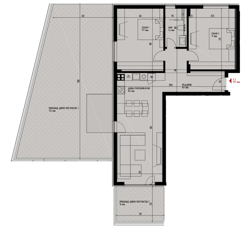 Продава 3-СТАЕН, гр. София, Кръстова вада, снимка 6 - Aпартаменти - 49107870