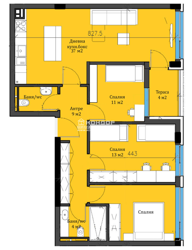 Eladó  3+ hálószoba Plovdiv , Karsijaka , 112 négyzetméter | 31855935 - kép [2]