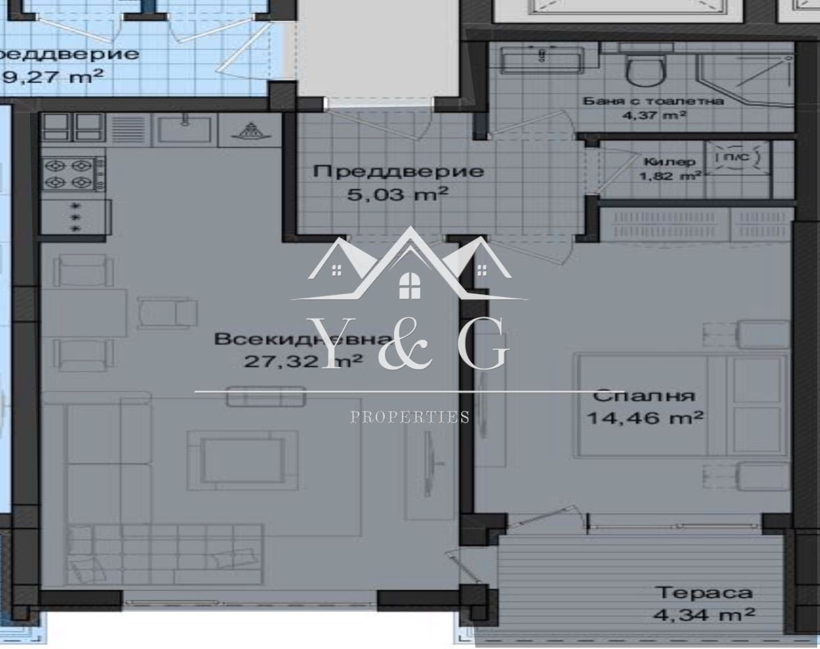 Продава 2-СТАЕН, гр. Пловдив, Гагарин, снимка 2 - Апартаменти - 52603598