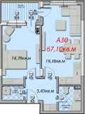Продава  2-стаен град Бургас , Меден рудник - зона В , 67 кв.м | 59186465 - изображение [5]