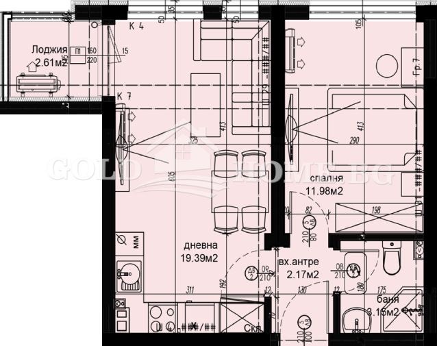 Zu verkaufen  1 Schlafzimmer Plowdiw , Hristo Smirnenski , 57 qm | 42448421 - Bild [2]