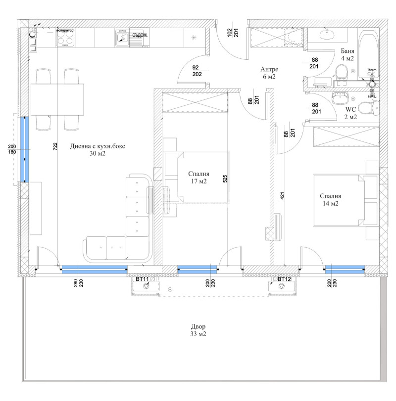 En venta  2 dormitorios Plovdiv , Ostromila , 131 metros cuadrados | 39863501 - imagen [2]